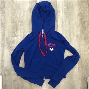 VS PINK Chicago Cubs Zip Up Hoodie